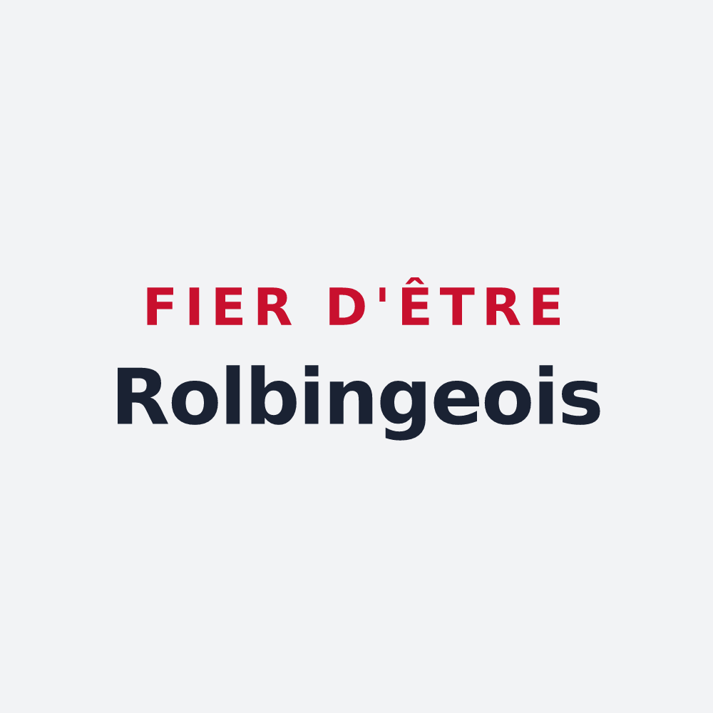 Poster « Fier d'être Rolbingeois » — design pour Rolbing