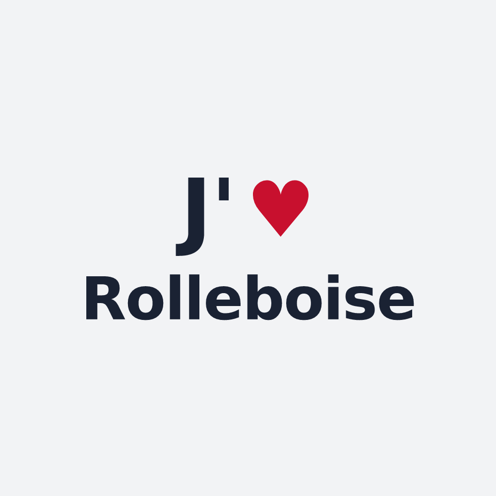 Poster personnalisé Rolleboise — design J'aime Rolleboise