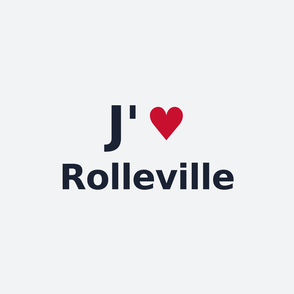 Poster personnalisé Rolleville — design J'aime Rolleville