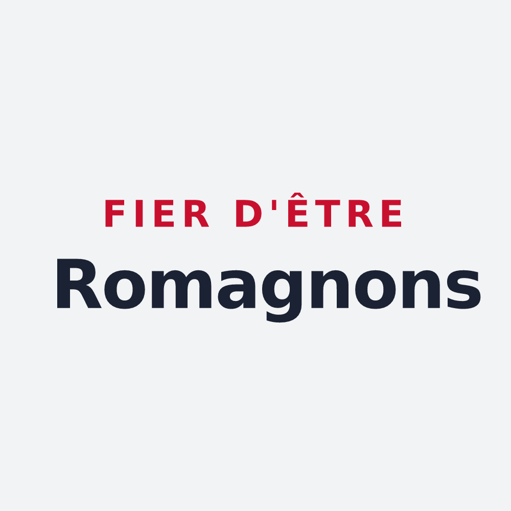 Poster « Fier d'être Romagnons » — design pour Romagne