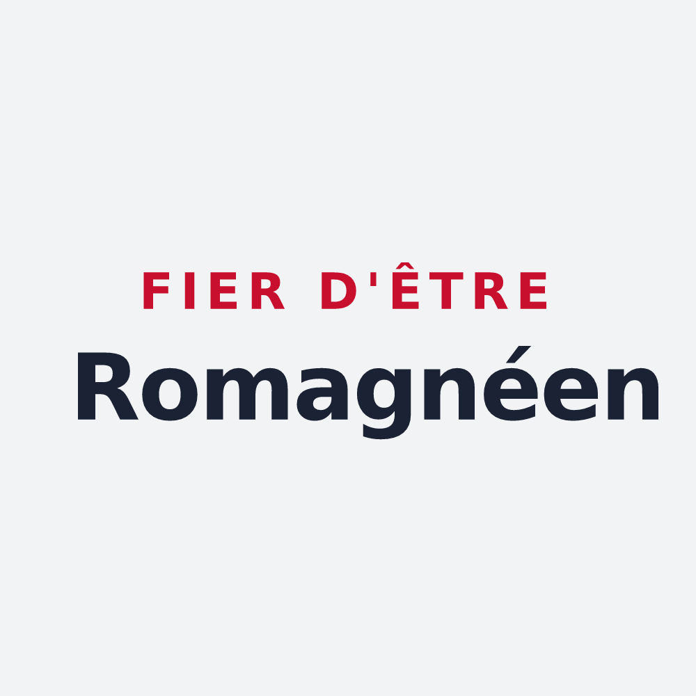 Poster « Fier d'être Romagnéen » — design pour Romagné