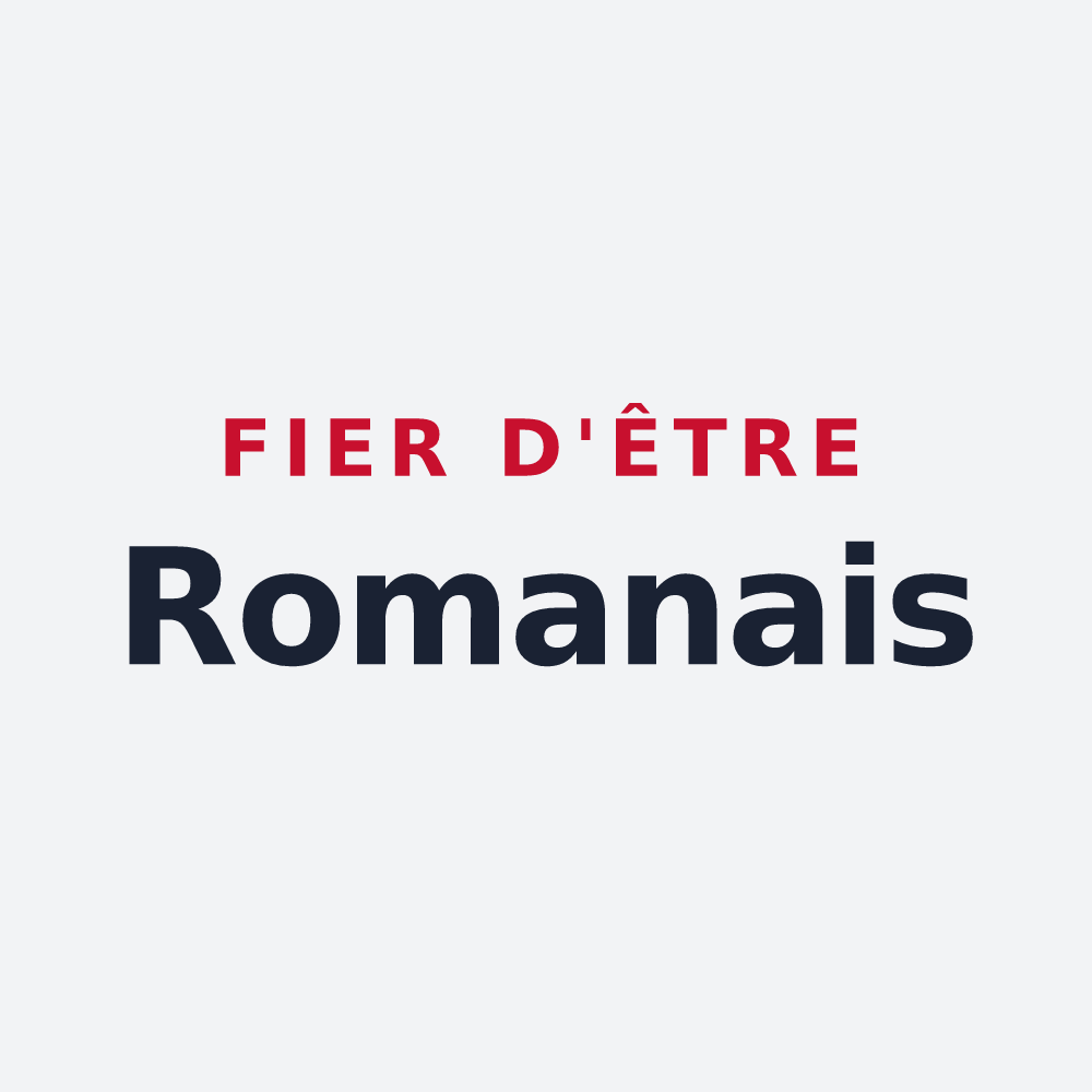 Poster « Fier d'être Romanais » — design pour Romans-sur-Isère