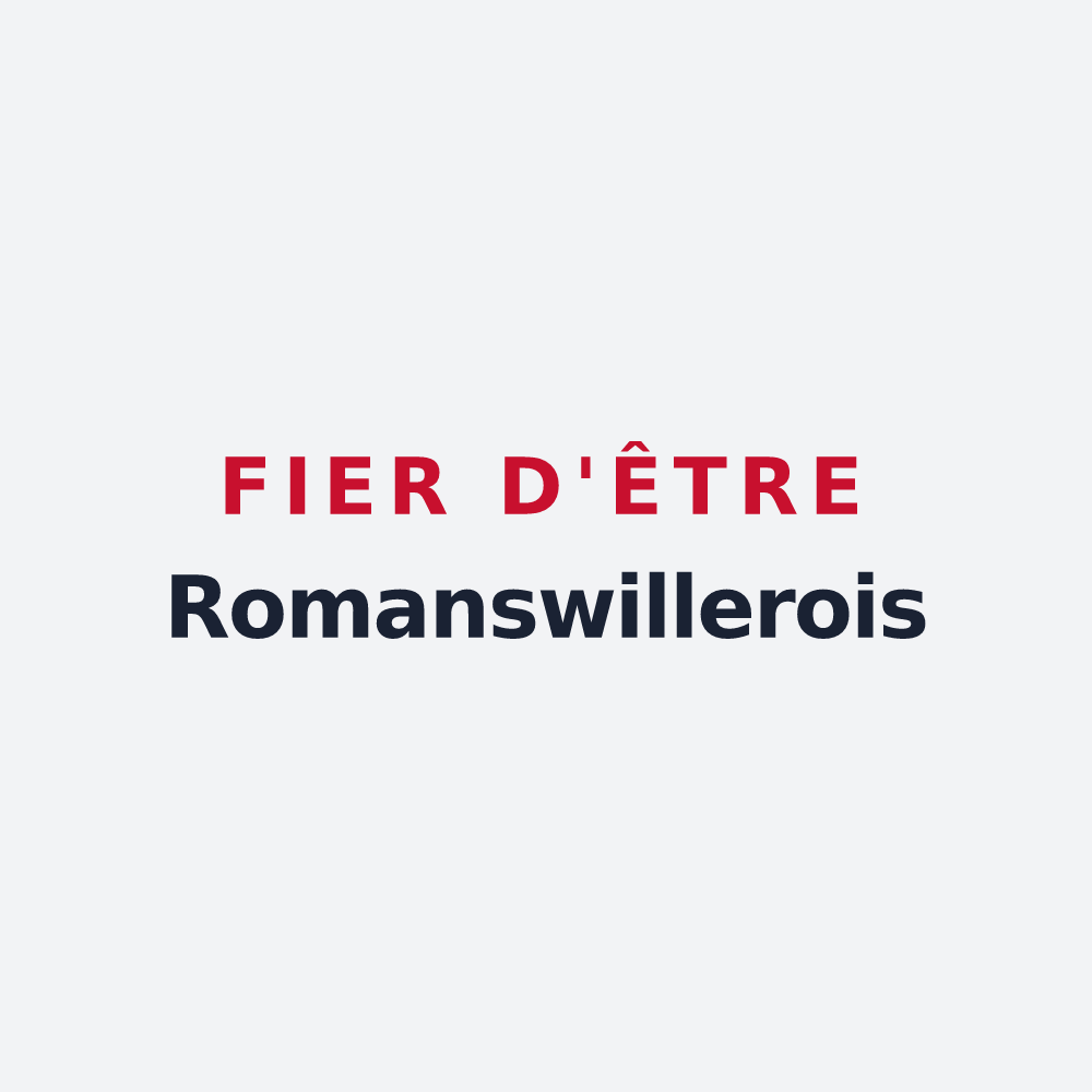 Poster « Fier d'être Romanswillerois » — design pour Romanswiller