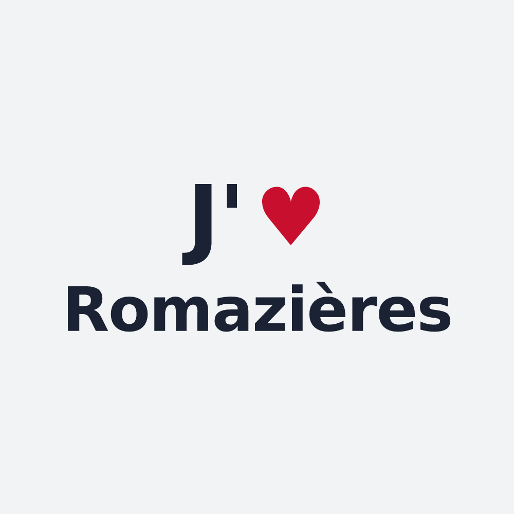 Poster personnalisé Romazières — design J'aime Romazières