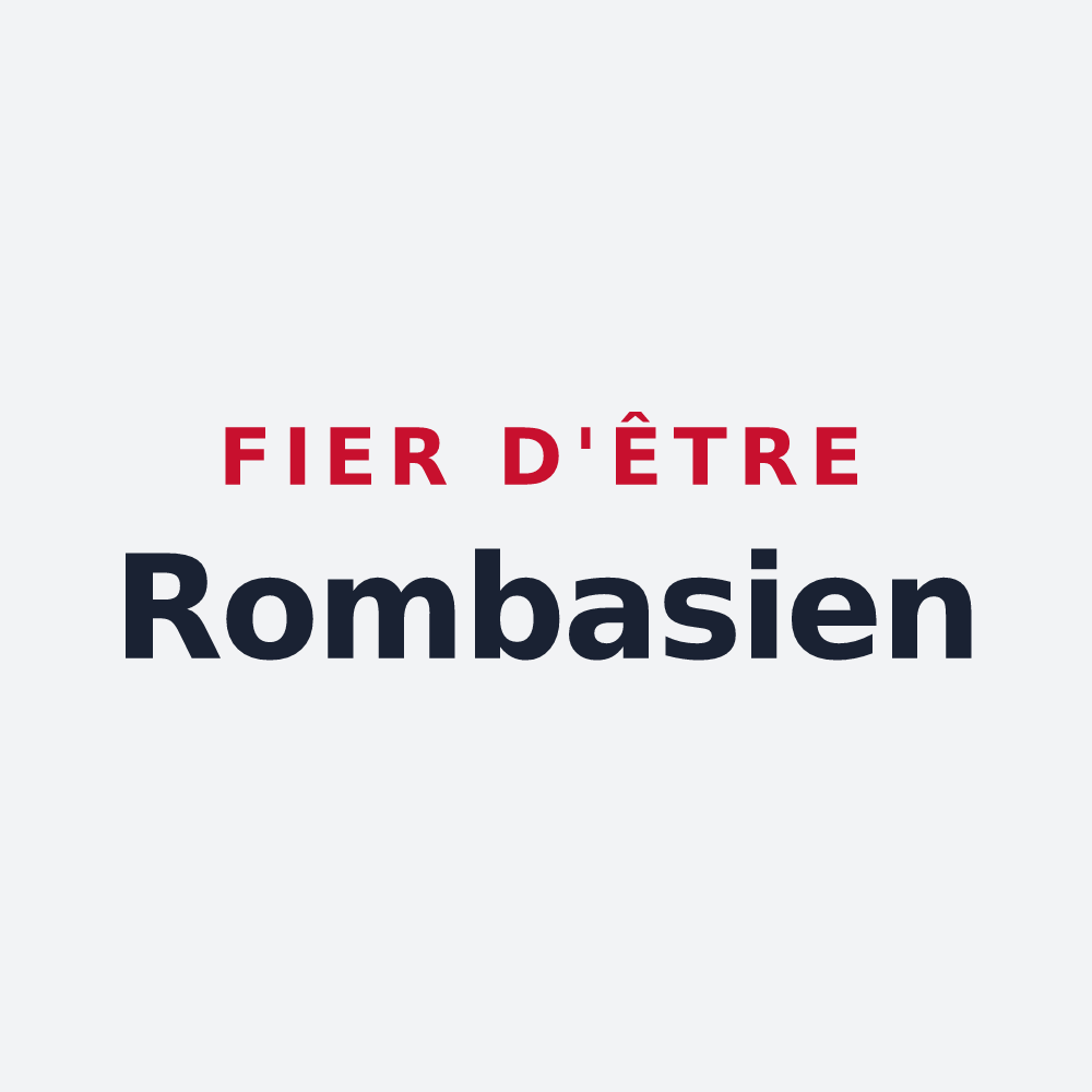 Poster « Fier d'être Rombasien » — design pour Rombas