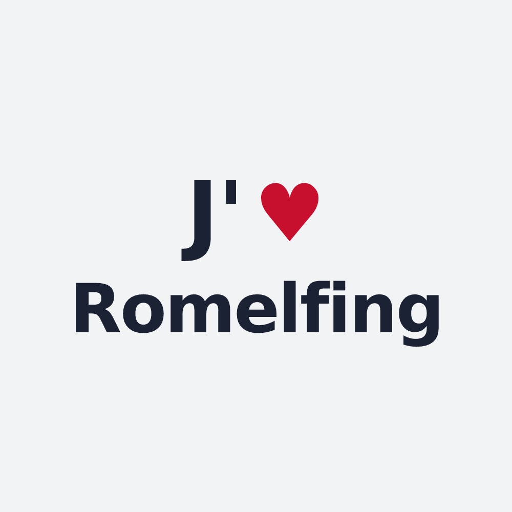 Poster personnalisé Romelfing — design J'aime Romelfing