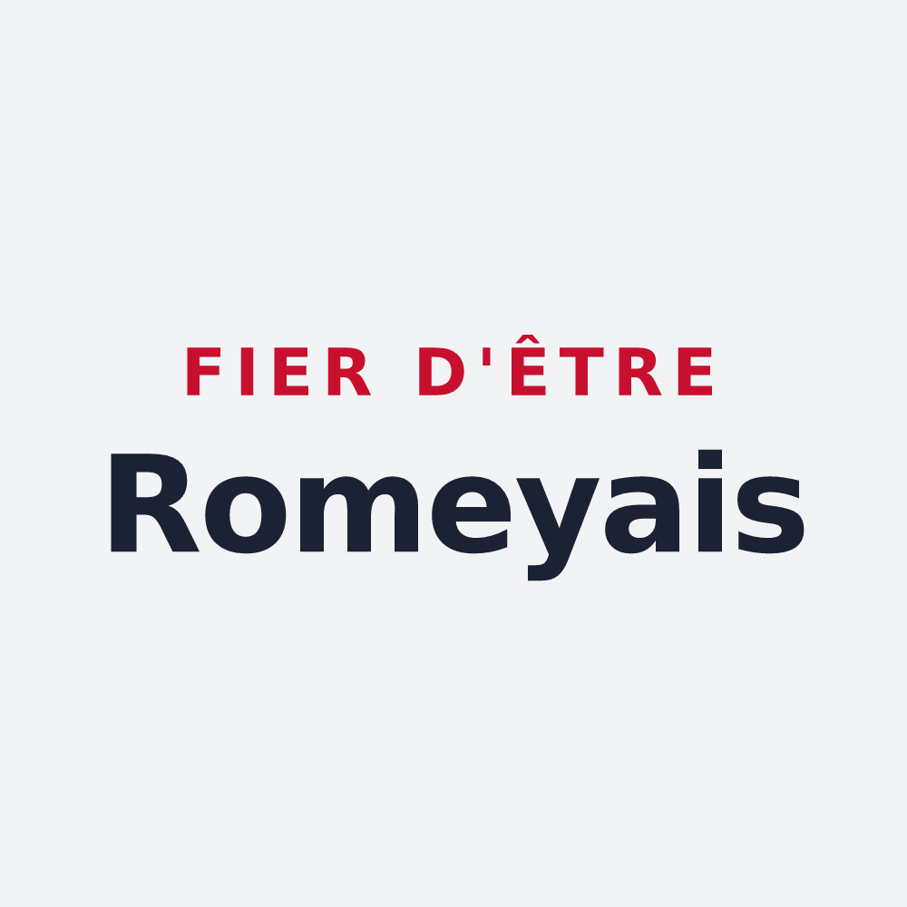 Poster « Fier d'être Romeyais » — design pour Romeyer