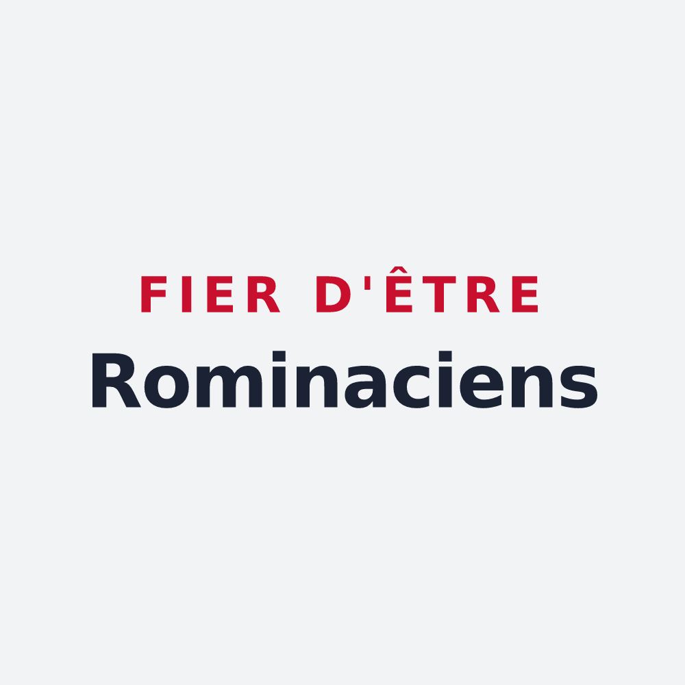 Poster « Fier d'être Rominaciens » — design pour Romigny