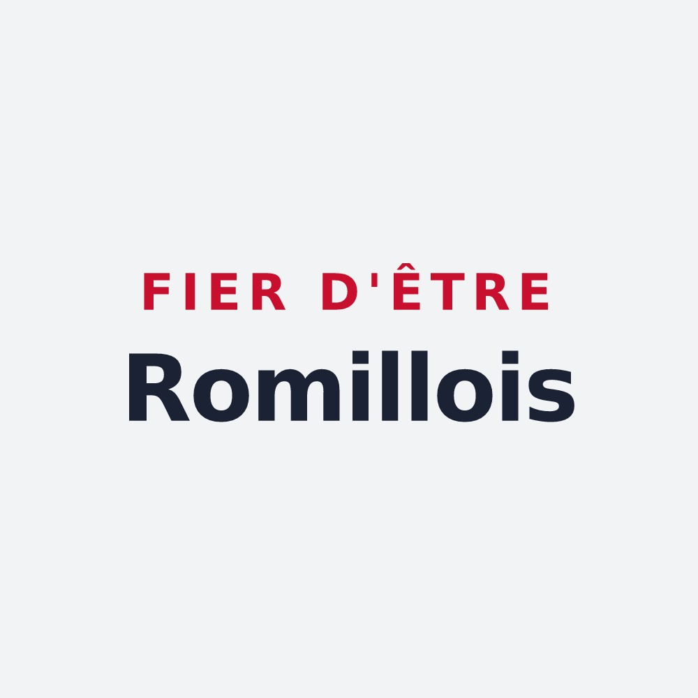 Poster « Fier d'être Romillois » — design pour Romilly-sur-Andelle