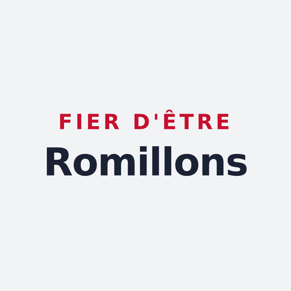 Poster « Fier d'être Romillons » — design pour Romilly-sur-Seine