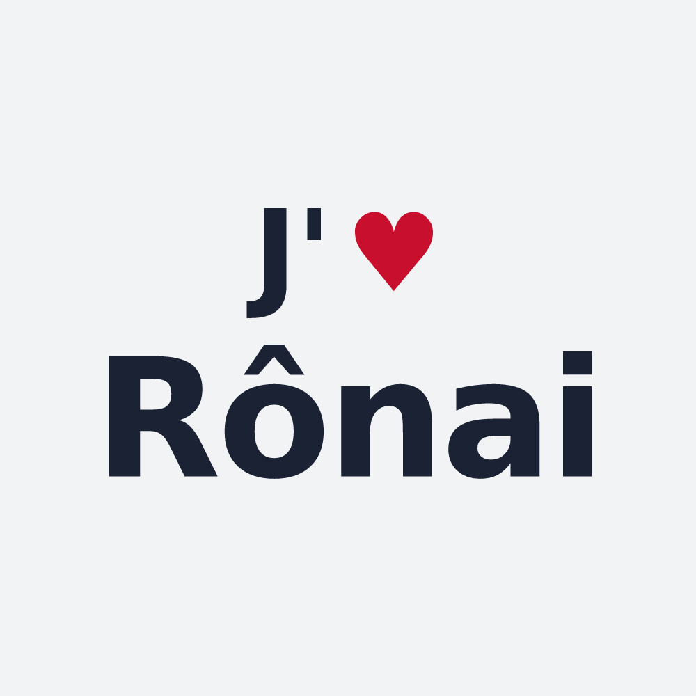 Poster personnalisé Rônai — design J'aime Rônai