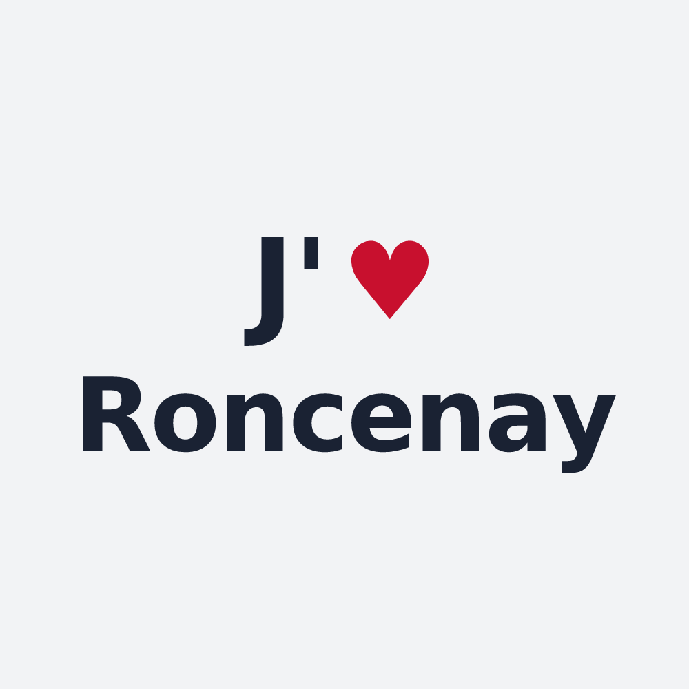 Poster personnalisé Roncenay — design J'aime Roncenay