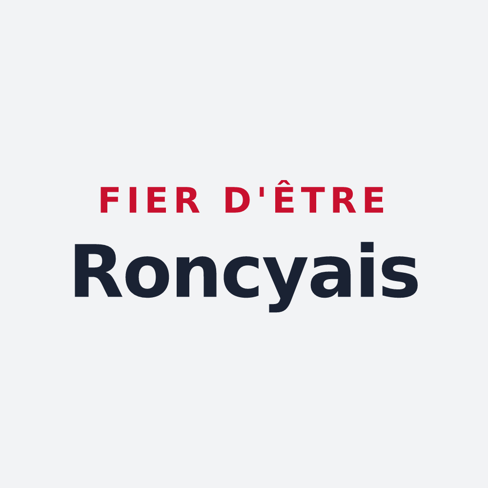 Poster « Fier d'être Roncyais » — design pour Roncey