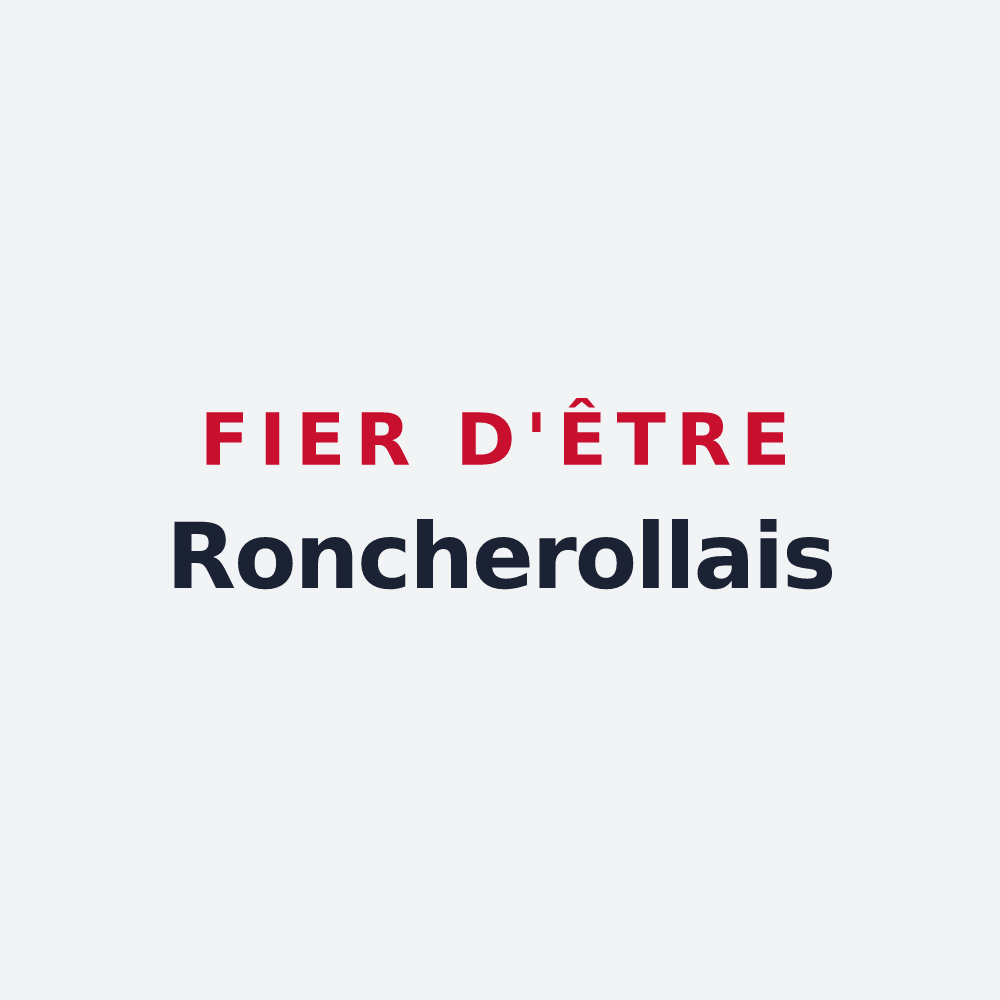 Poster « Fier d'être Roncherollais » — design pour Roncherolles-en-Bray