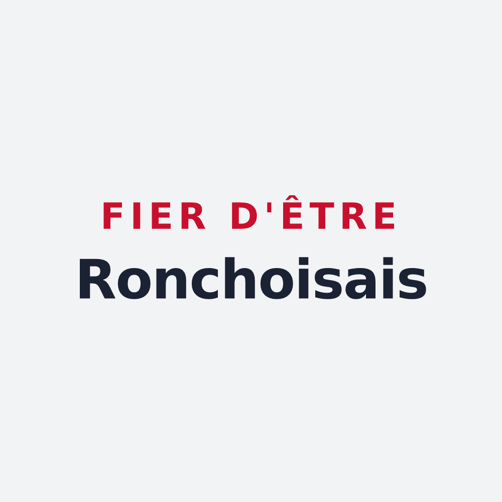 Poster « Fier d'être Ronchoisais » — design pour Ronchois