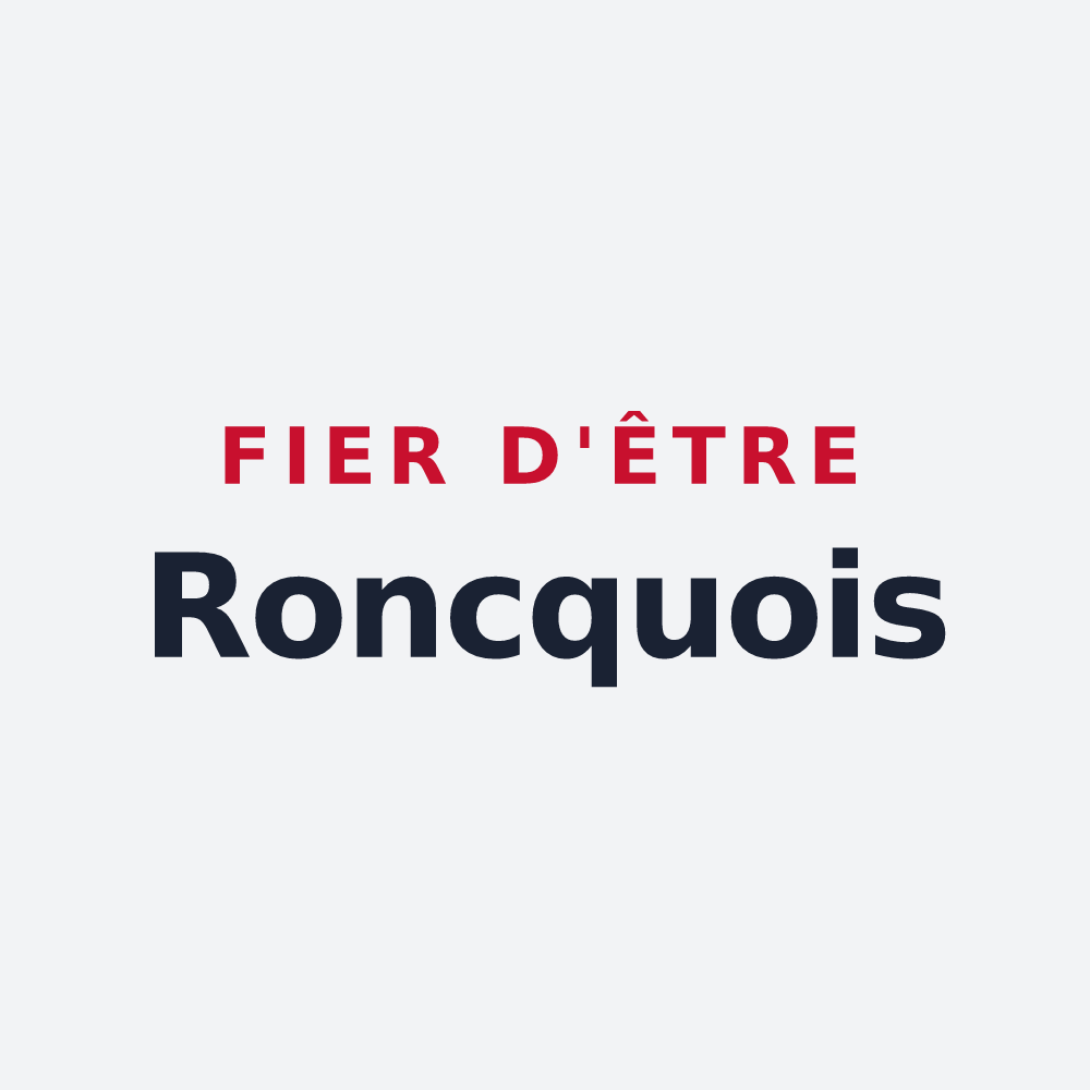 Poster « Fier d'être Roncquois » — design pour Roncq