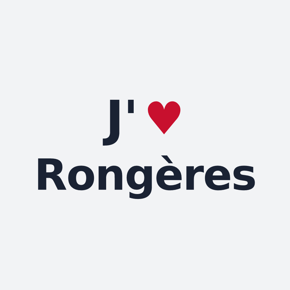 Poster personnalisé Rongères — design J'aime Rongères