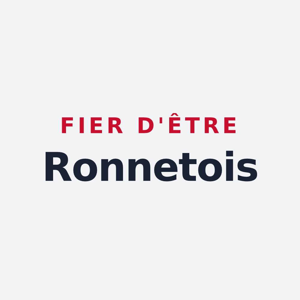 Poster « Fier d'être Ronnetois » — design pour Ronnet