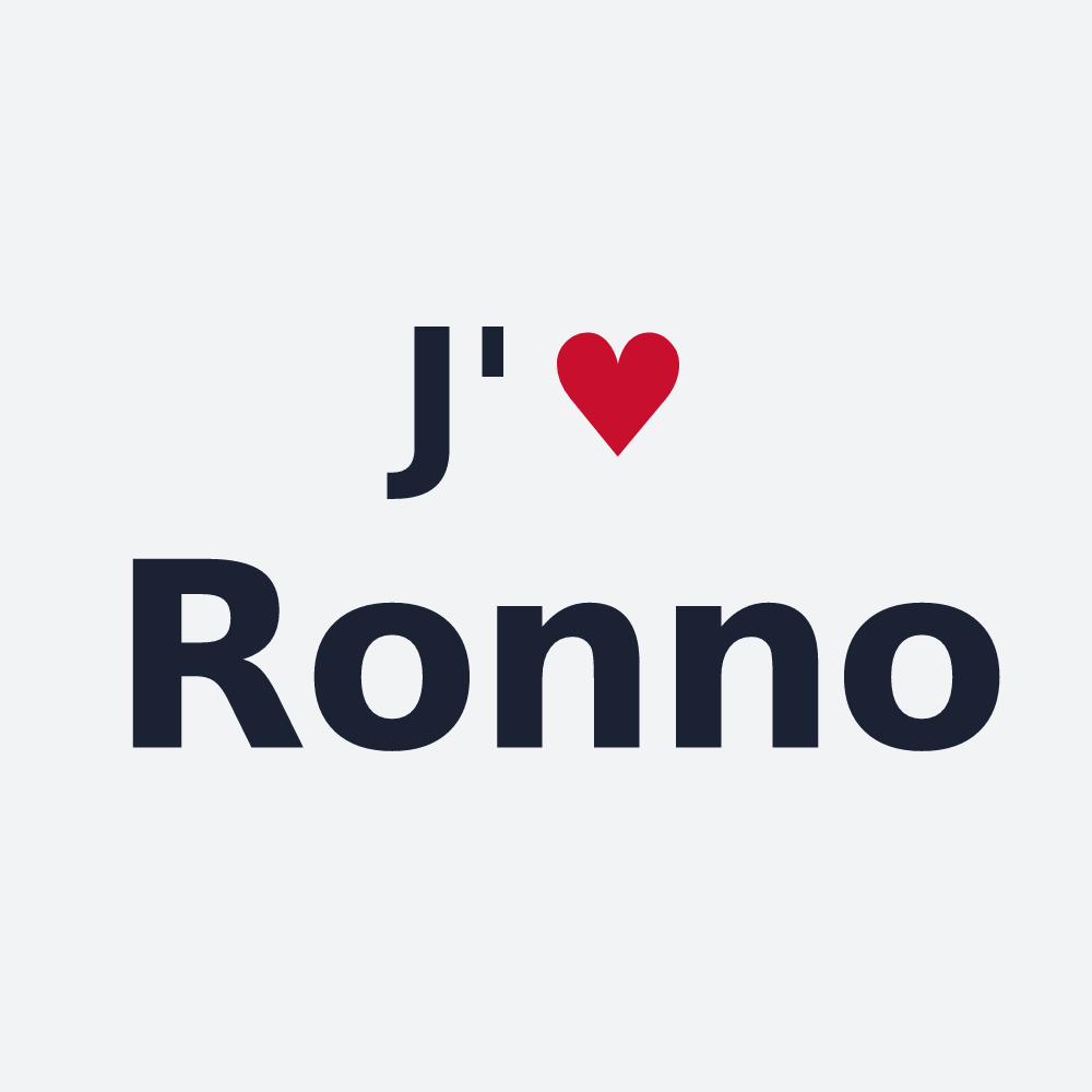 Poster personnalisé Ronno — design J'aime Ronno
