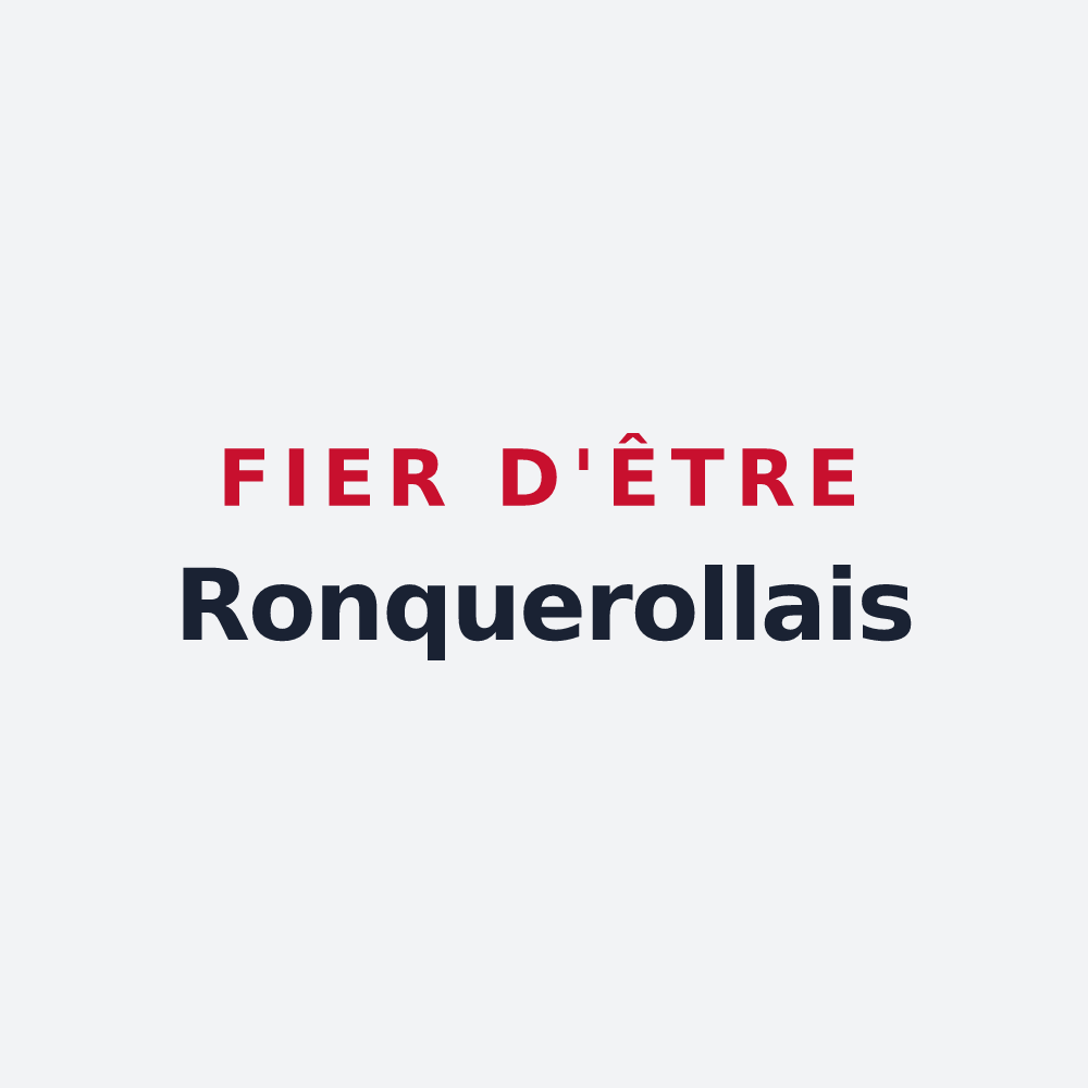 Poster « Fier d'être Ronquerollais » — design pour Ronquerolles