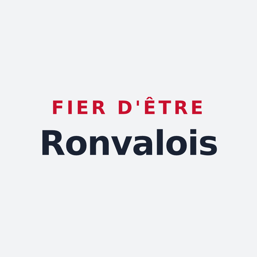 Poster « Fier d'être Ronvalois » — design pour Ronvaux