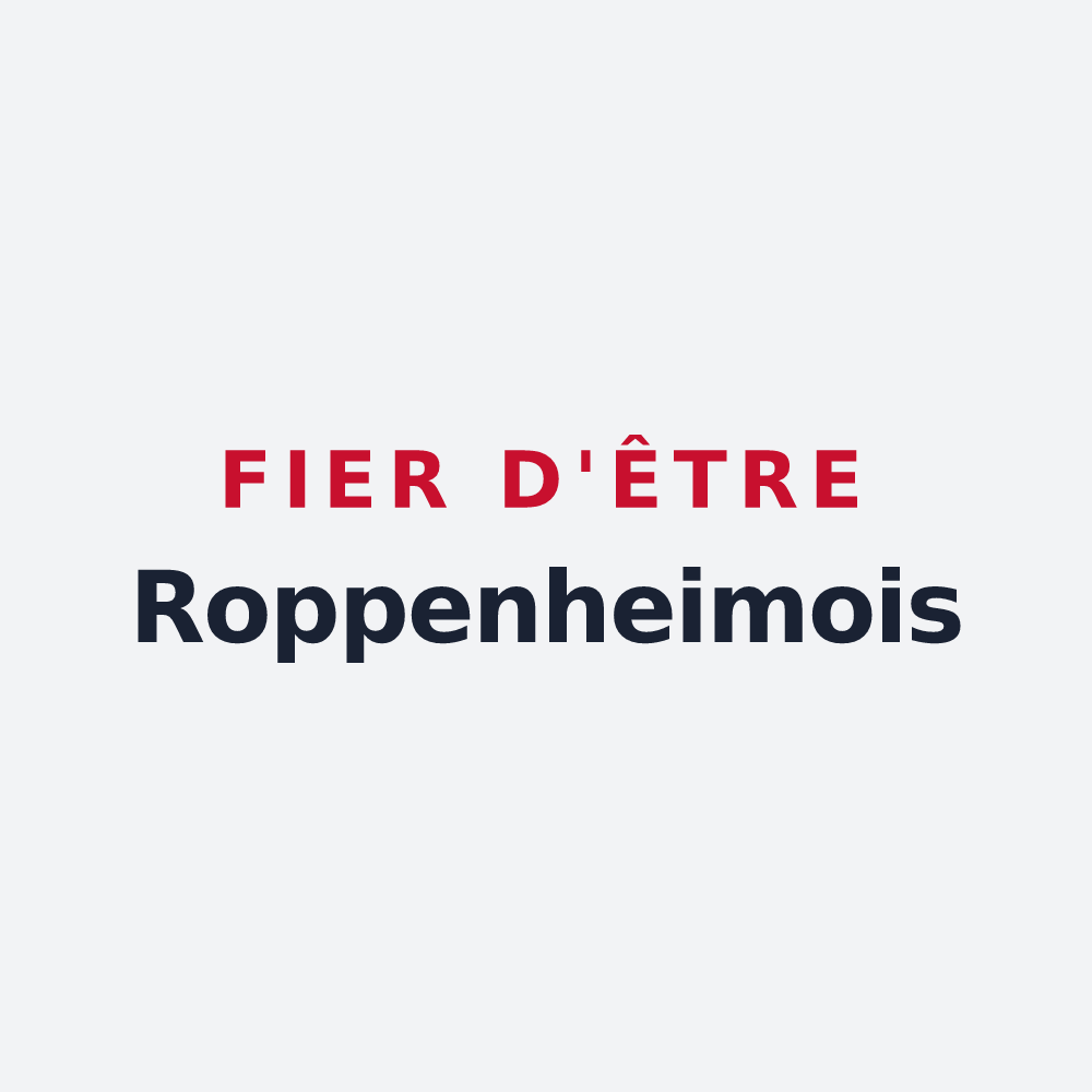 Poster « Fier d'être Roppenheimois » — design pour Roppenheim