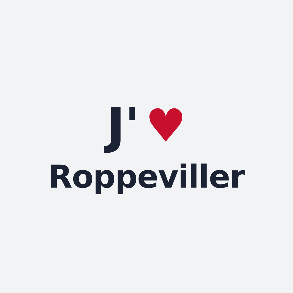 Poster personnalisé Roppeviller — design J'aime Roppeviller