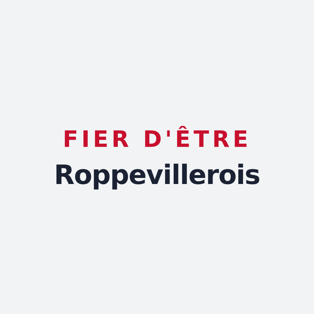 Poster « Fier d'être Roppevillerois » — design pour Roppeviller