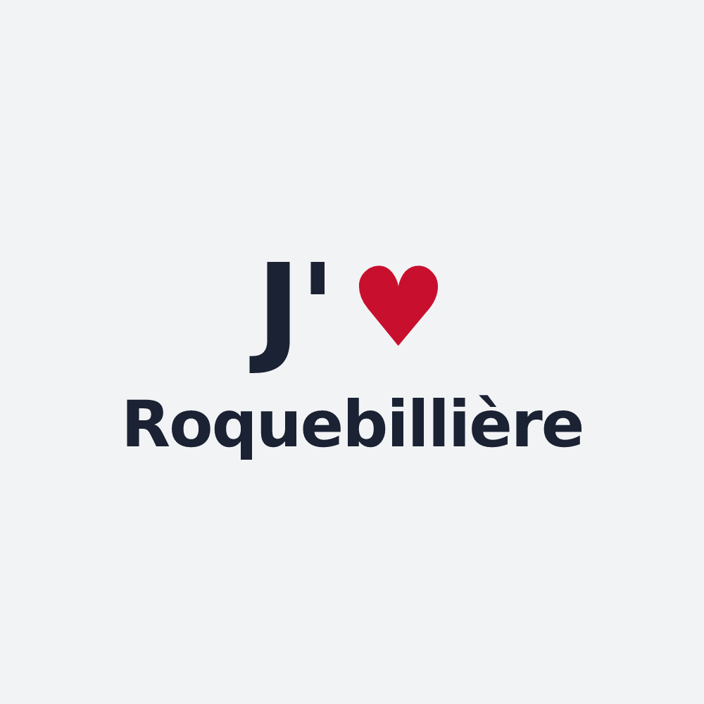 Poster personnalisé Roquebillière — design J'aime Roquebillière