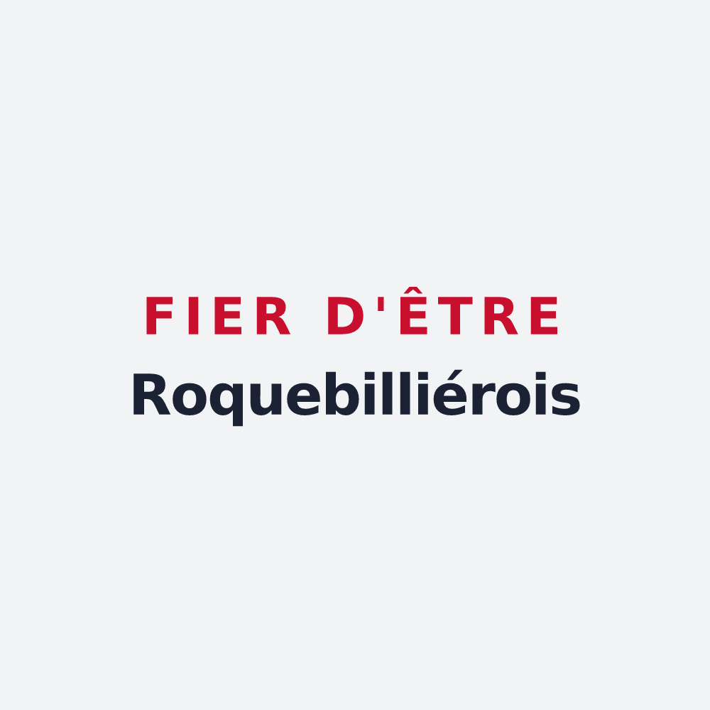 Poster « Fier d'être Roquebilliérois » — design pour Roquebillière