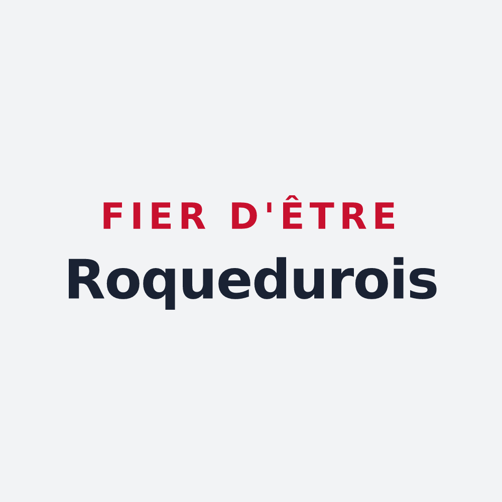 Poster « Fier d'être Roquedurois » — design pour Roquedur