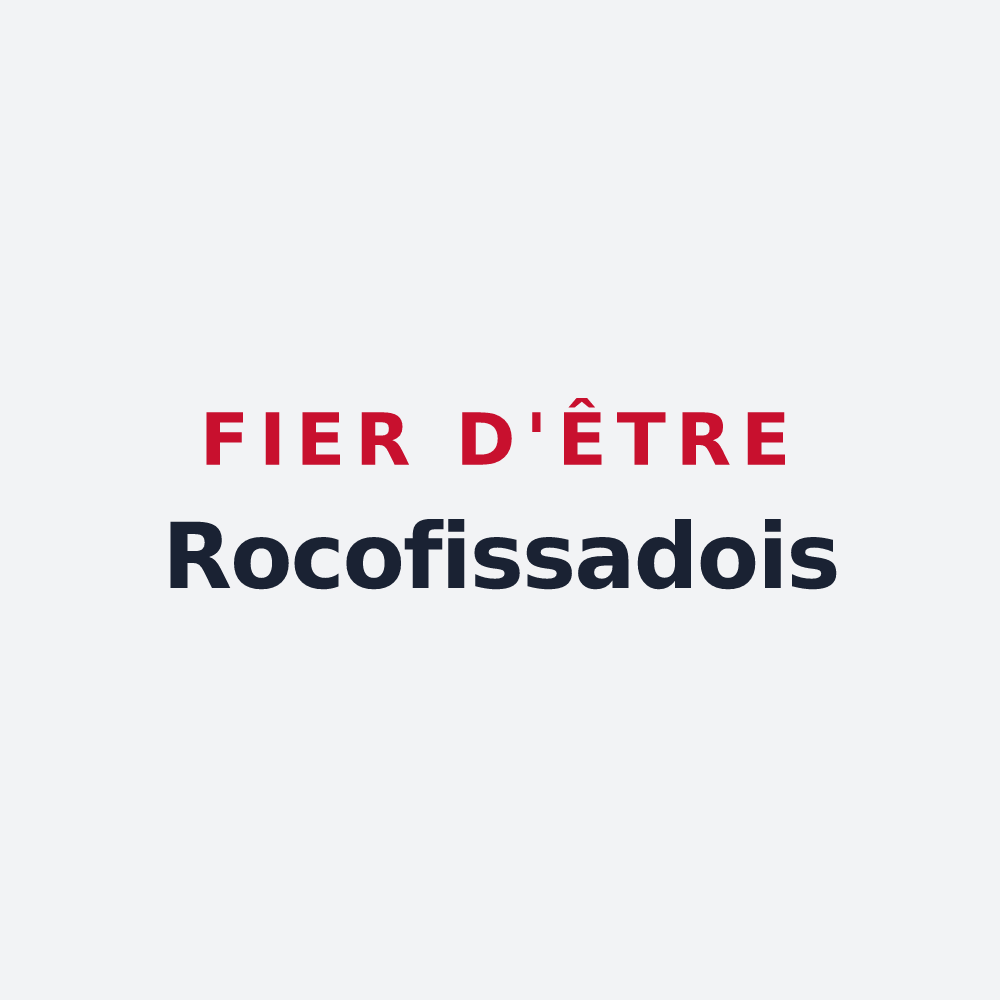 Poster « Fier d'être Rocofissadois » — design pour Roquefixade
