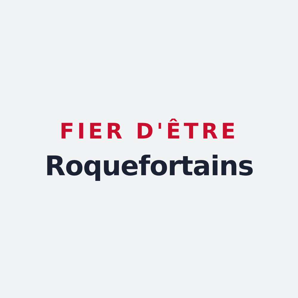 Poster « Fier d'être Roquefortains » — design pour Roquefort-sur-Garonne