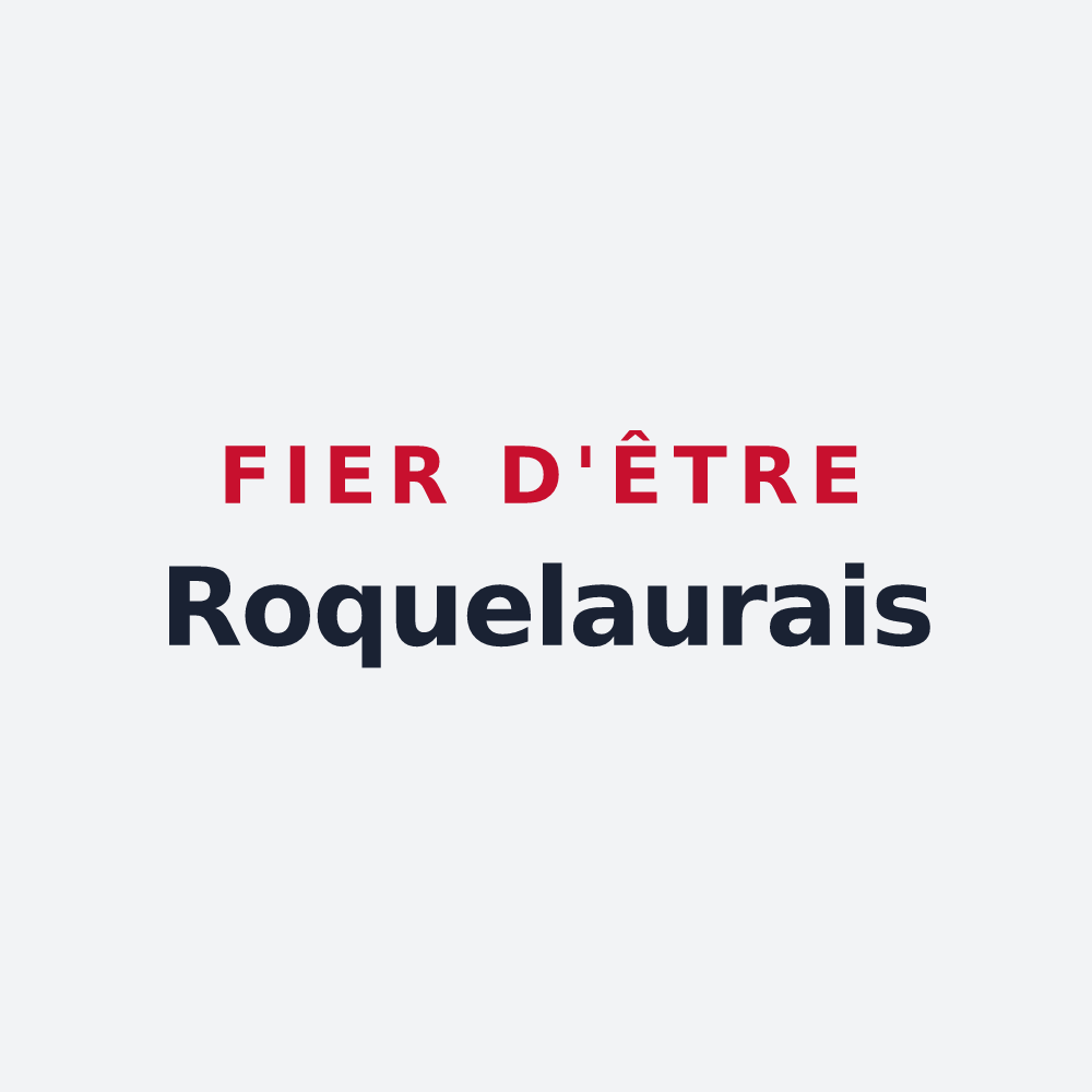 Poster « Fier d'être Roquelaurais » — design pour Roquelaure