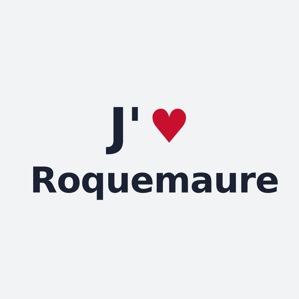 Poster personnalisé Roquemaure — design J'aime Roquemaure