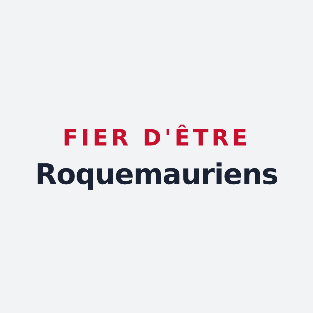 Poster « Fier d'être Roquemauriens » — design pour Roquemaure