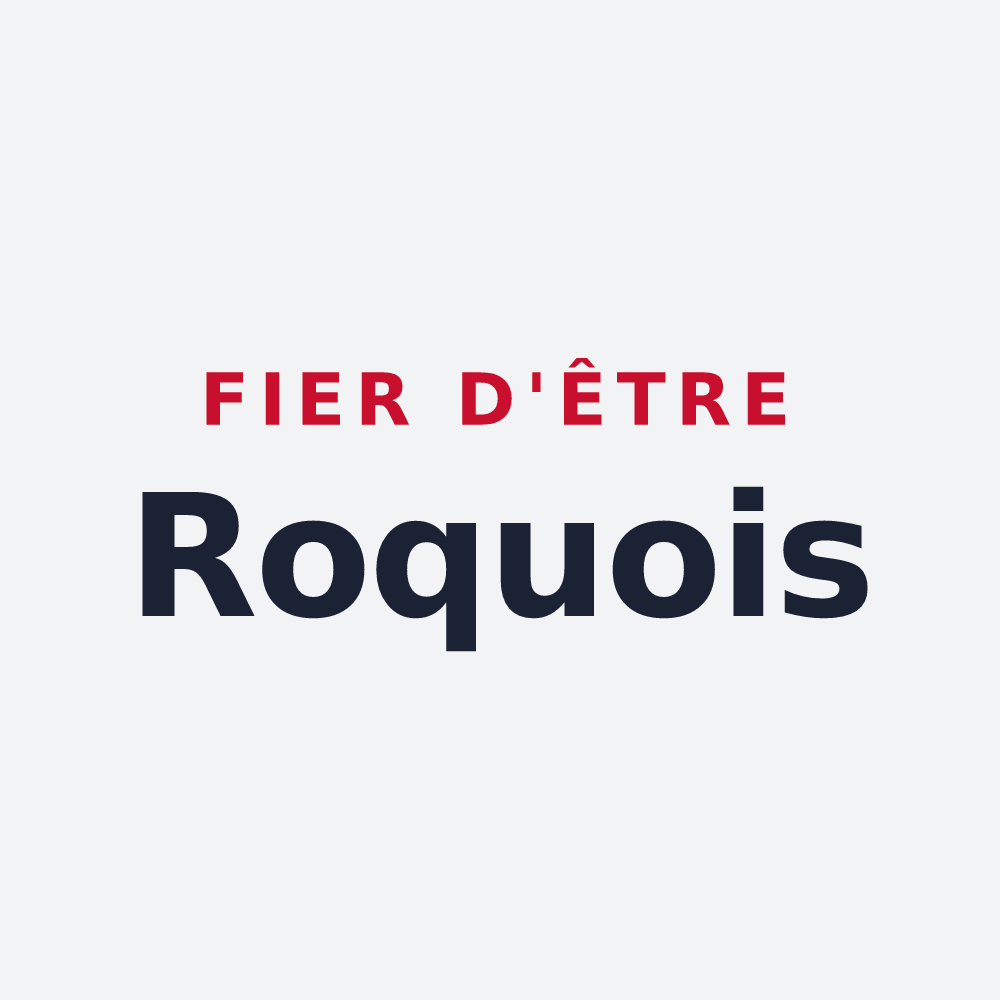 Poster « Fier d'être Roquois » — design pour Roques