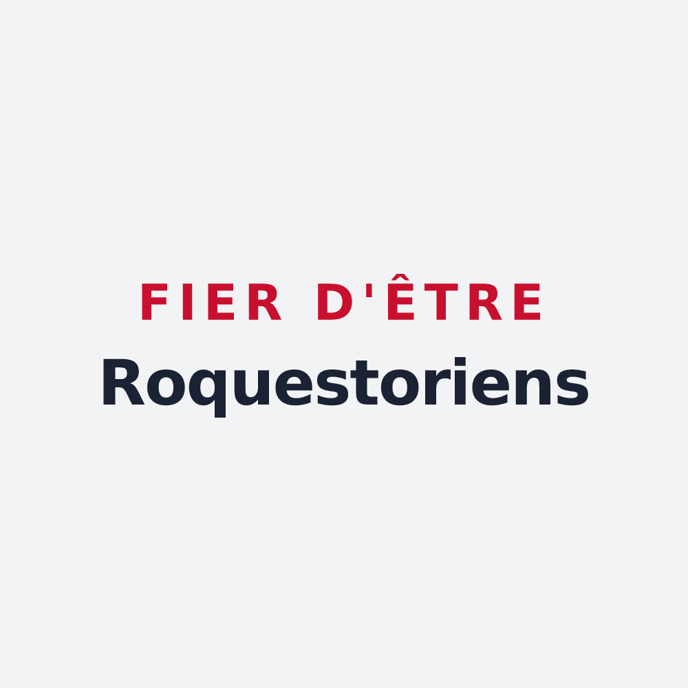 Poster « Fier d'être Roquestoriens » — design pour Roquetoire