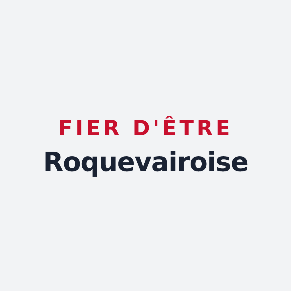 Poster « Fier d'être Roquevairoise » — design pour Roquevaire