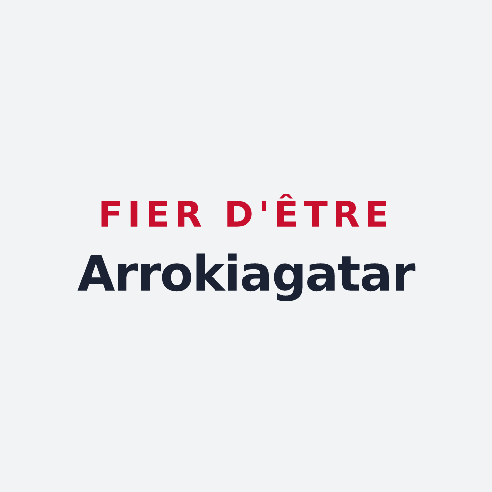 Poster « Fier d'être Arrokiagatar » — design pour Roquiague
