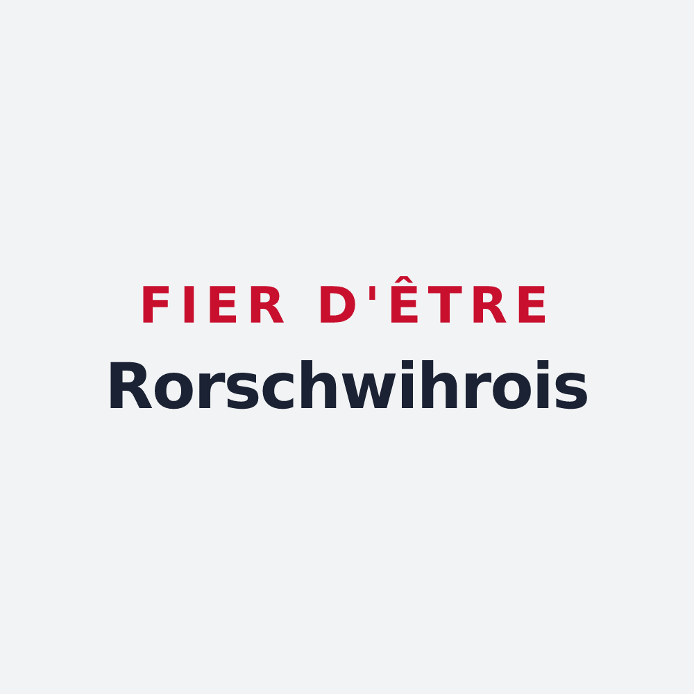 Poster « Fier d'être Rorschwihrois » — design pour Rorschwihr