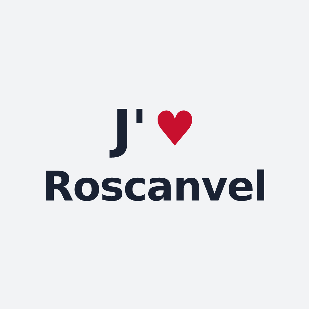 Poster personnalisé Roscanvel — design J'aime Roscanvel