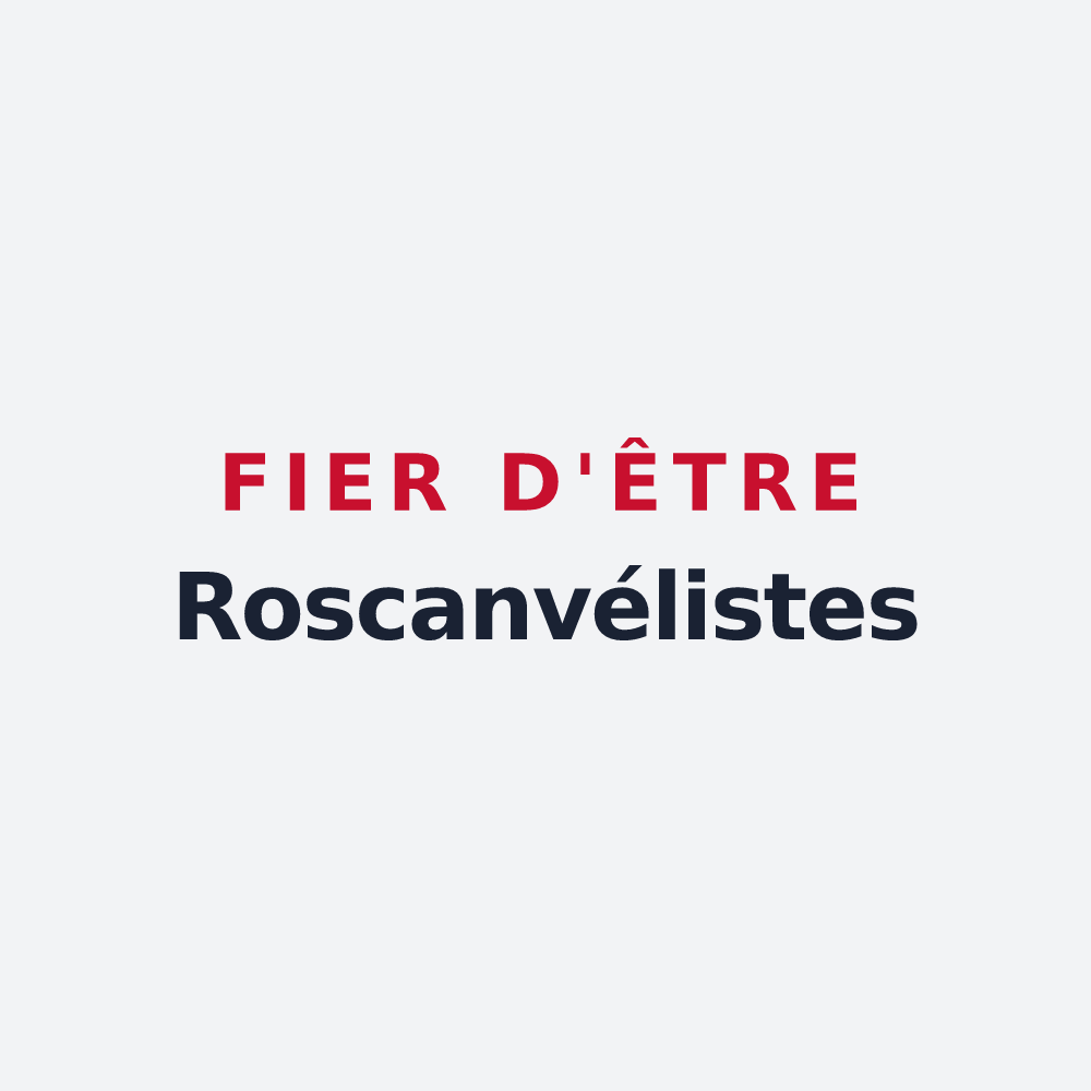 Poster « Fier d'être Roscanvélistes » — design pour Roscanvel