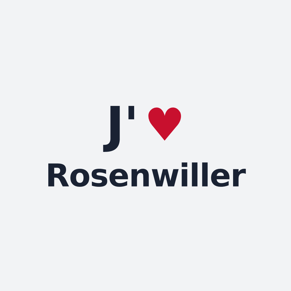 Poster personnalisé Rosenwiller — design J'aime Rosenwiller