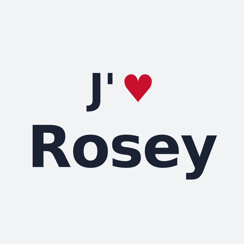 Poster personnalisé Rosey — design J'aime Rosey