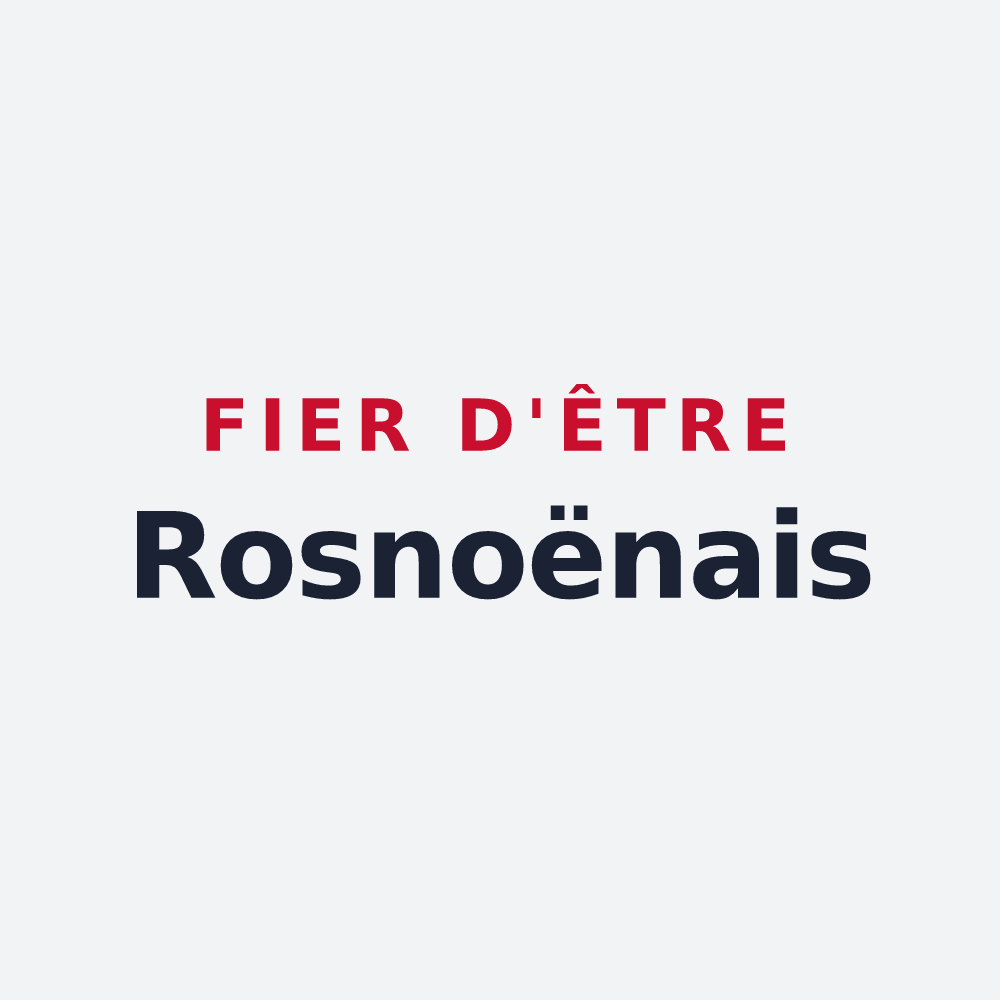 Poster « Fier d'être Rosnoënais » — design pour Rosnoën