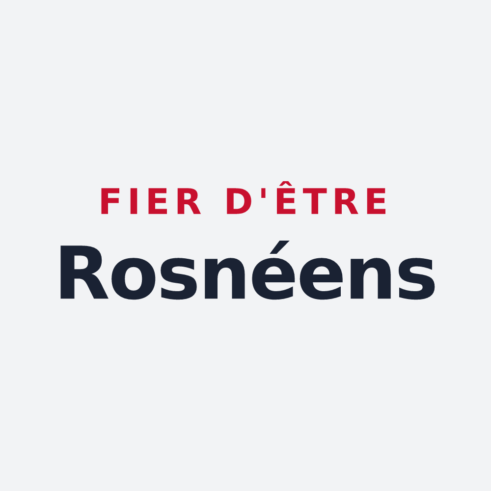 Poster « Fier d'être Rosnéens » — design pour Rosny-sous-Bois