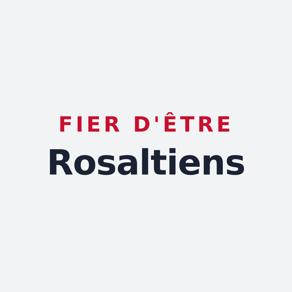 Poster « Fier d'être Rosaltiens » — design pour Rosoy