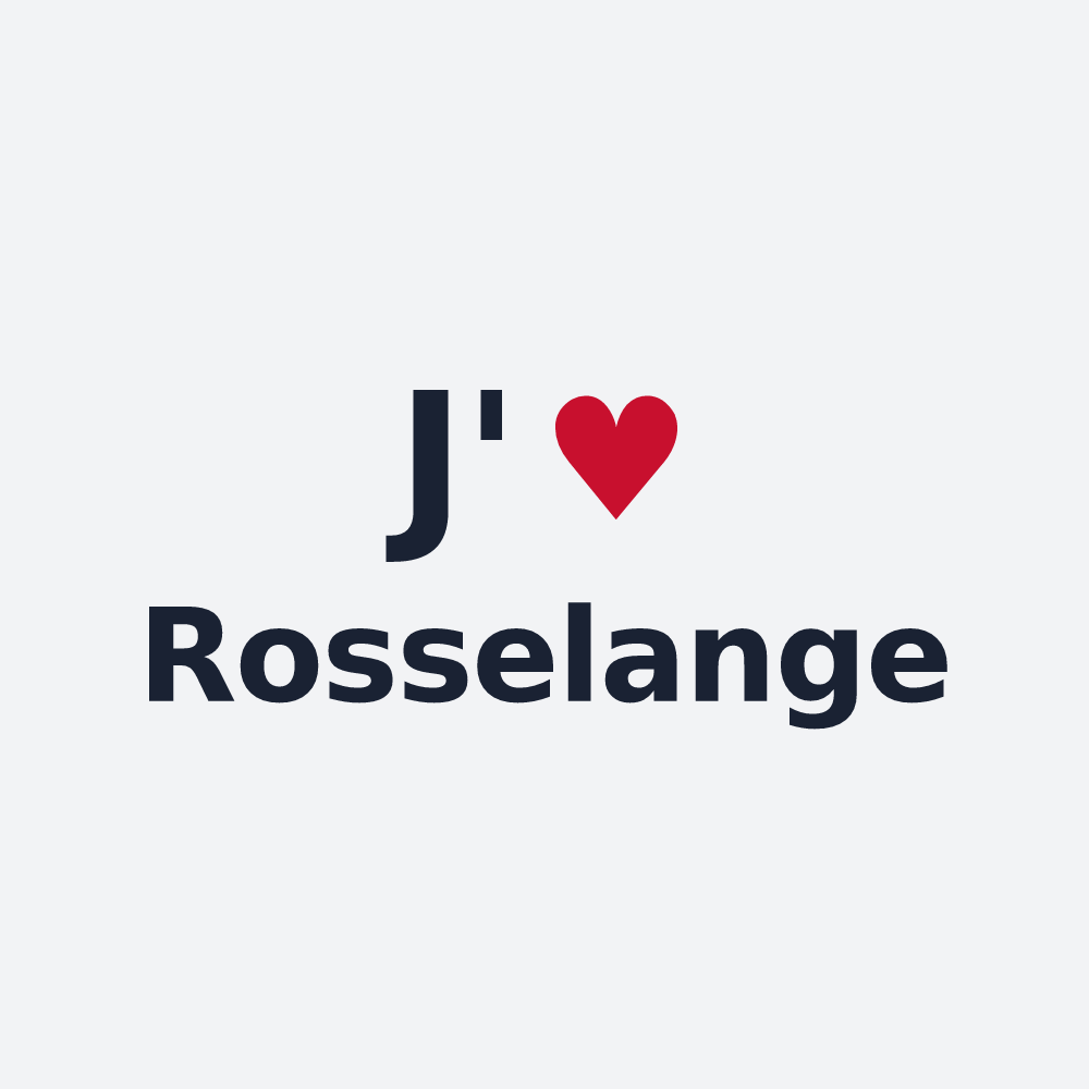 Poster personnalisé Rosselange — design J'aime Rosselange