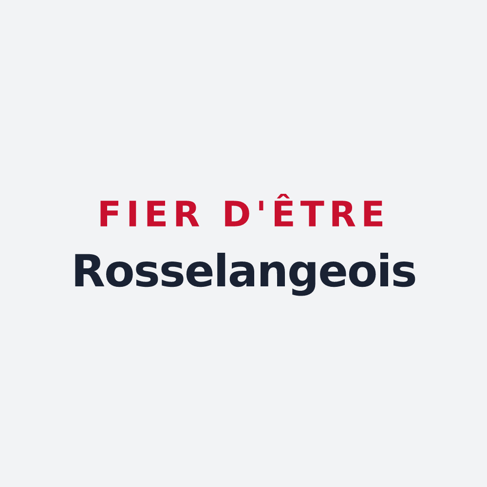 Poster « Fier d'être Rosselangeois » — design pour Rosselange